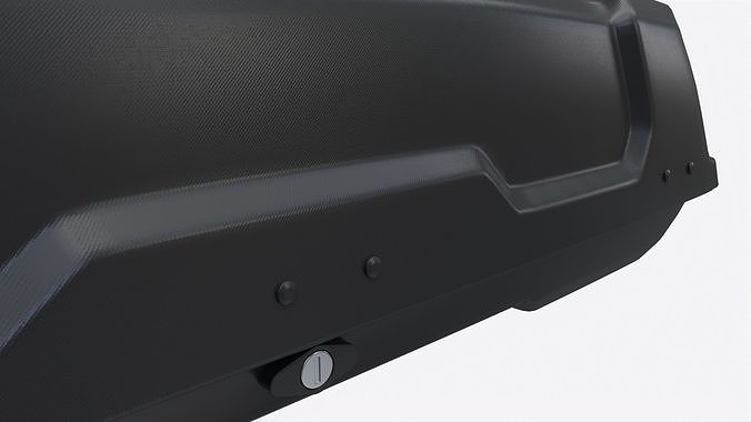 Car Cargo Roof Box 3D model 4