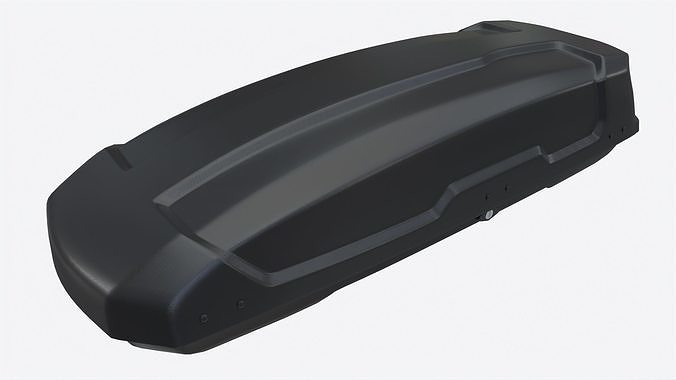 Car Cargo Roof Box 3D model 2