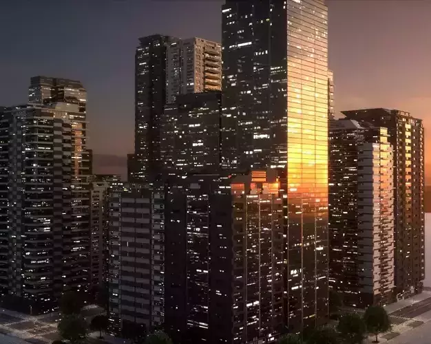City Block Type B10 3D model