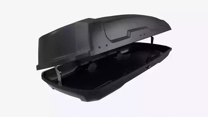 Car Cargo Roof Box Open