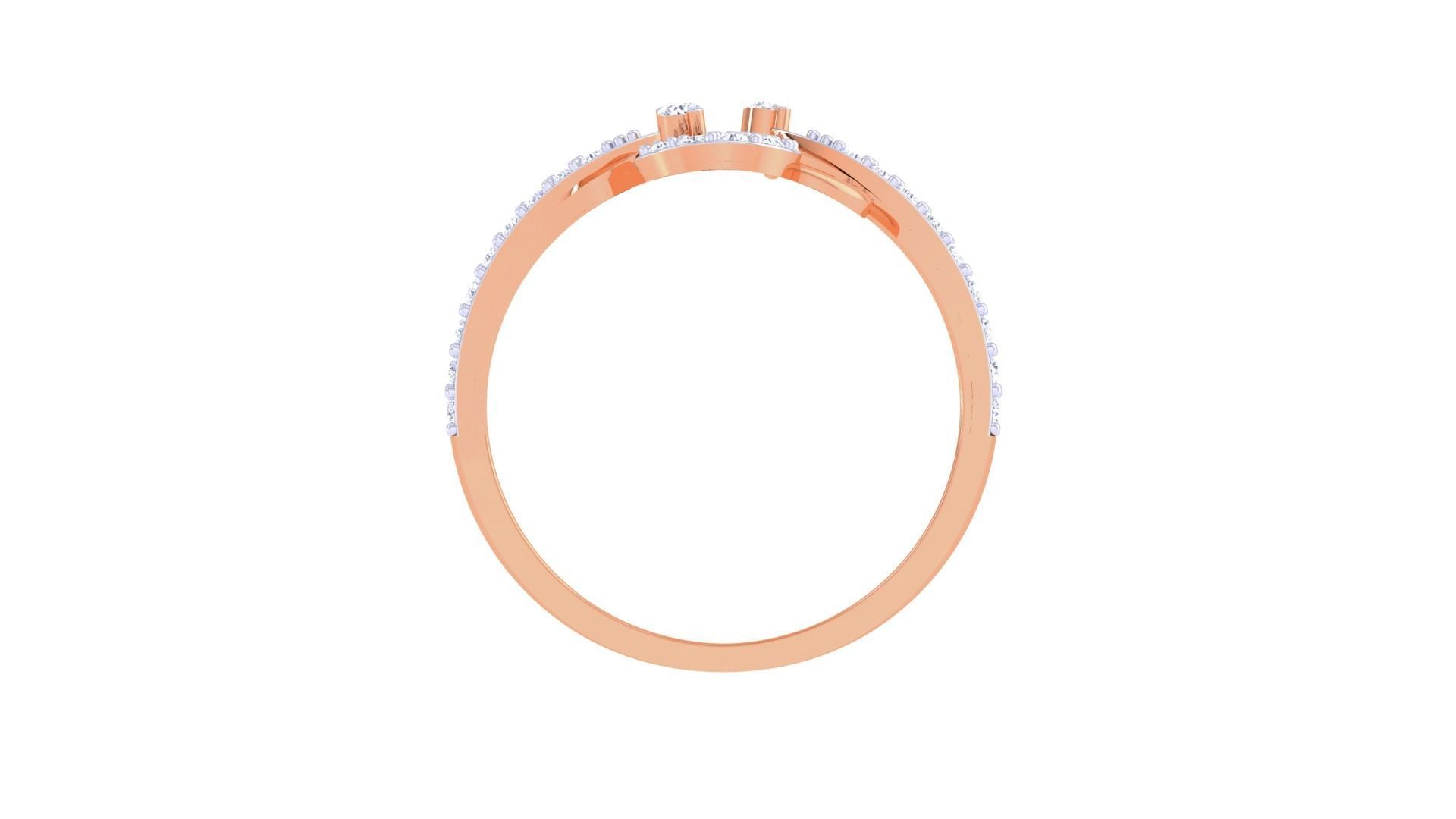 High Jewelry Diamond Cocktail Ring 3dm stl obj renders 3D print model_10