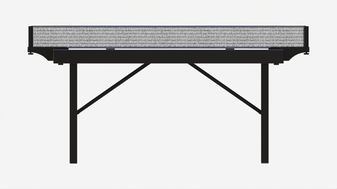 Indoor Table Tennis Table ITTF 3D model_4