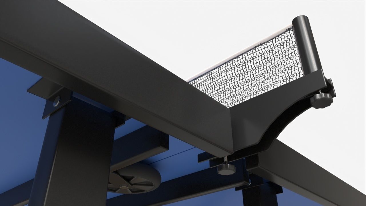 Indoor Table Tennis Table ITTF 3D model_3