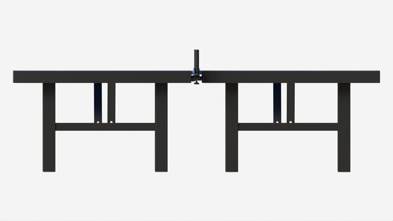 Indoor Table Tennis Table ITTF 3D model_5