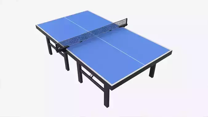 Indoor Table Tennis Table ITTF 3D model