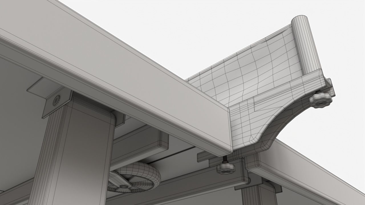 Indoor Table Tennis Table ITTF 3D model_7