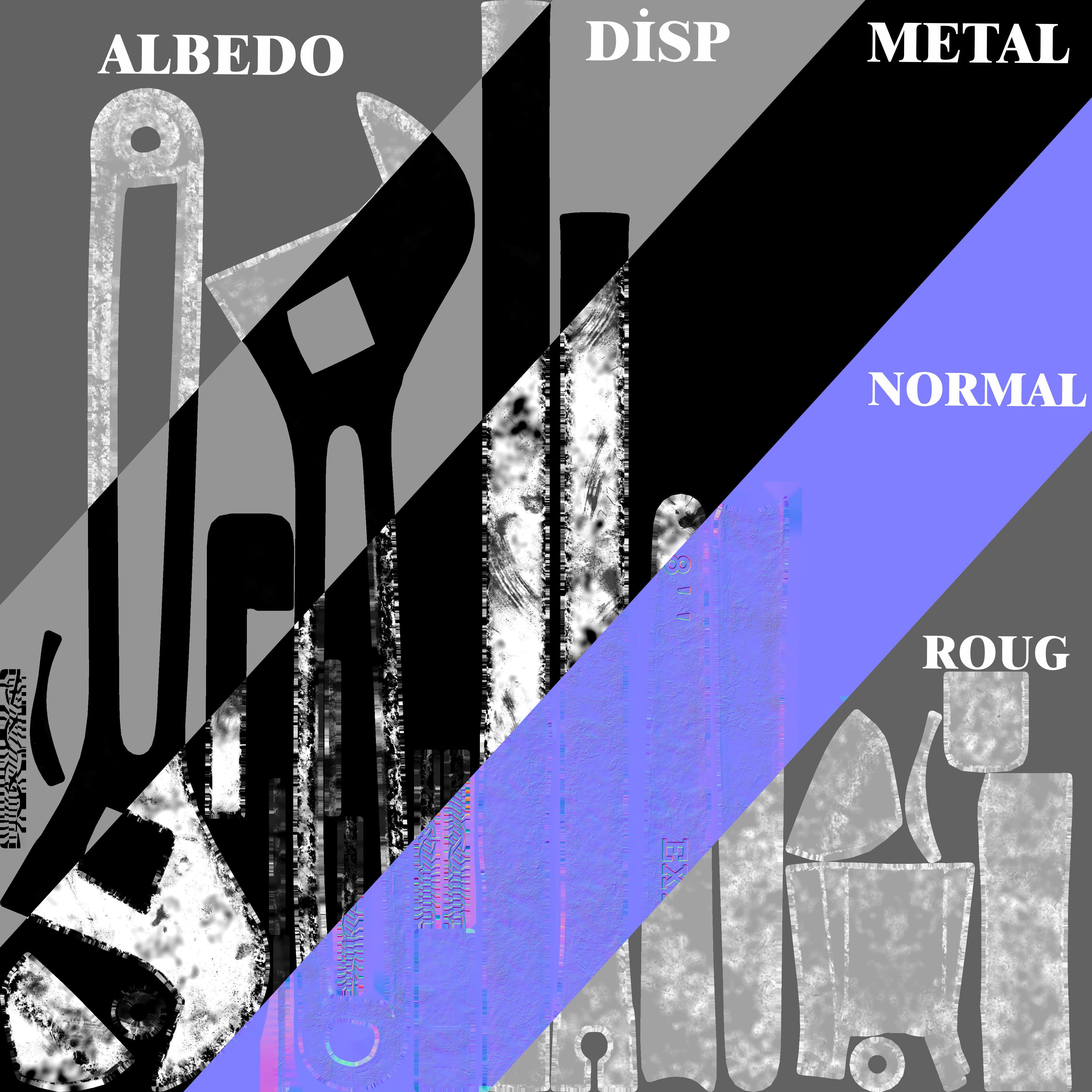 OLD  - WRENCH  Low-poly 3D model_8