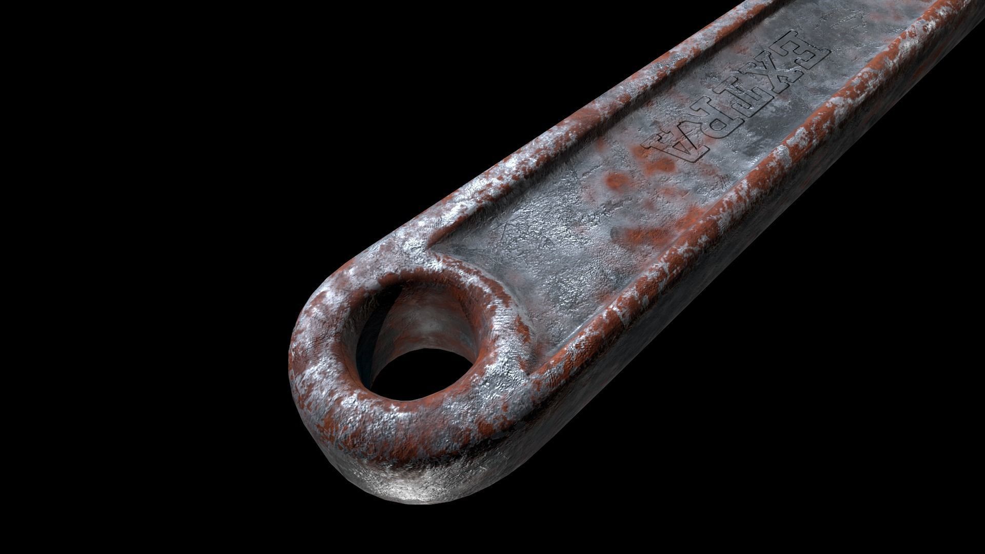 OLD  - WRENCH  Low-poly 3D model_5
