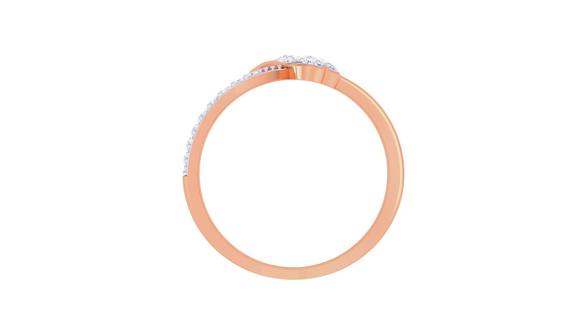 Heart High Jewelry Diamond Cocktail Ring 3dm stl obj renders 3D print model_10