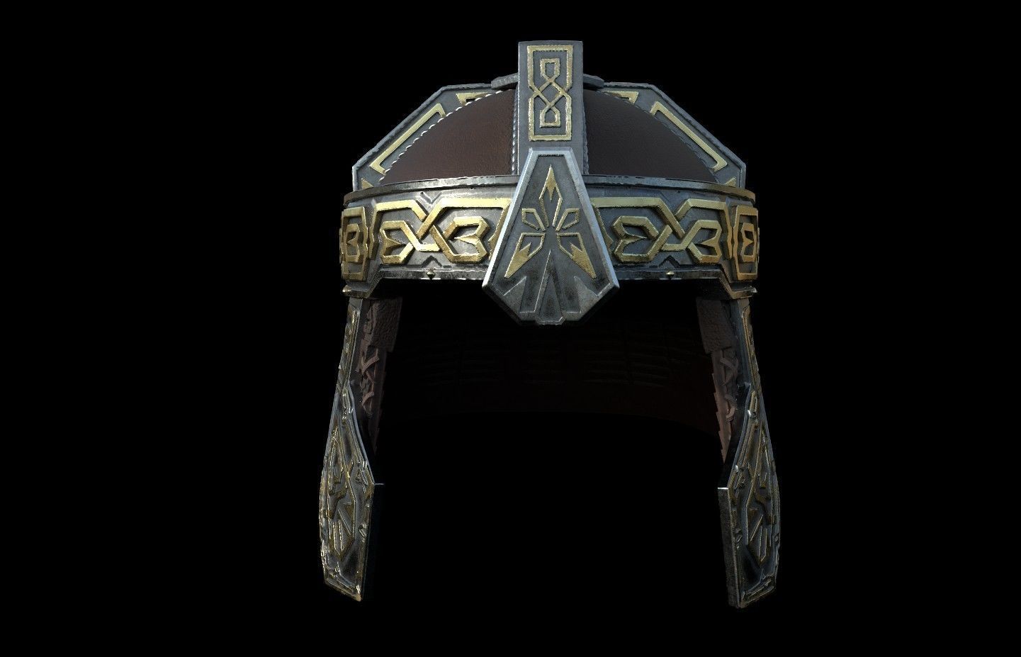 Gimli Helmet Return of the King 3d digital download 3D print model_6