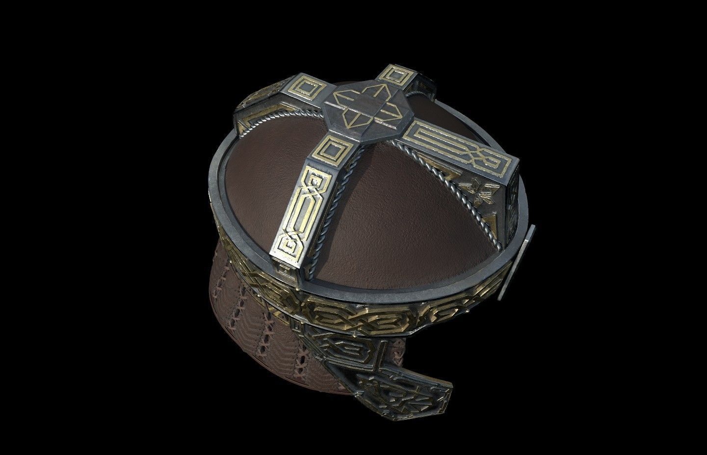 Gimli Helmet Return of the King 3d digital download 3D print model_7