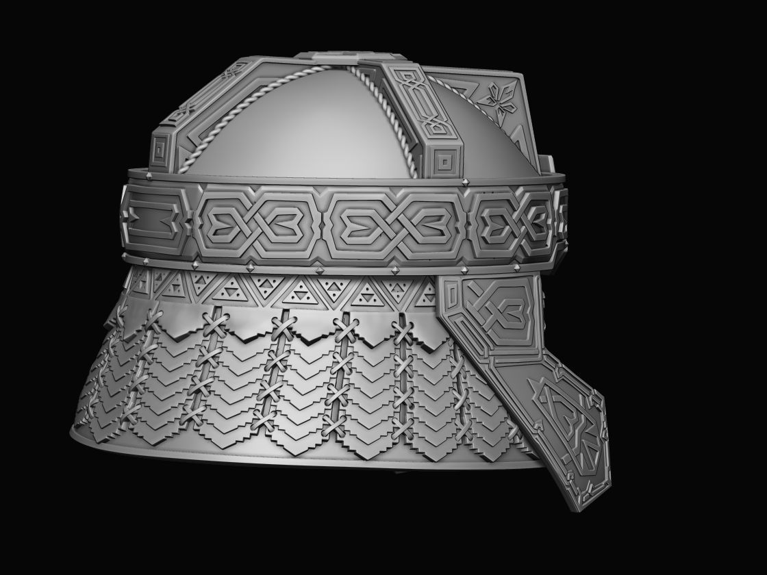 Gimli Helmet Return of the King 3d digital download 3D print model_4