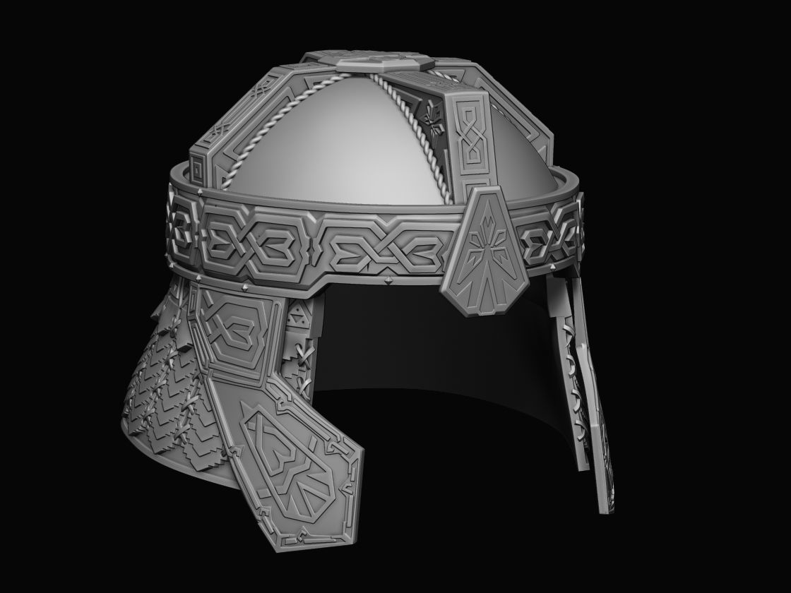 Gimli Helmet Return of the King 3d digital download 3D print model_2