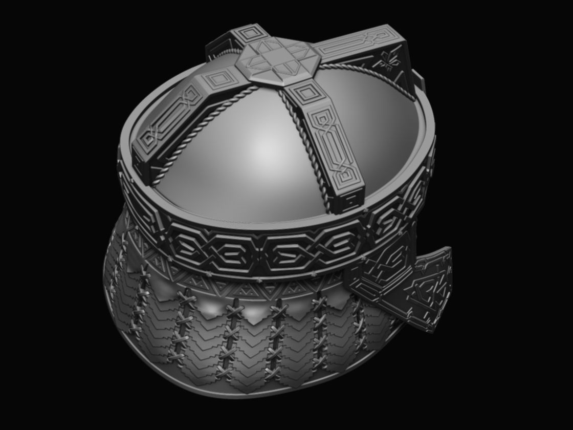 Gimli Helmet Return of the King 3d digital download 3D print model_5