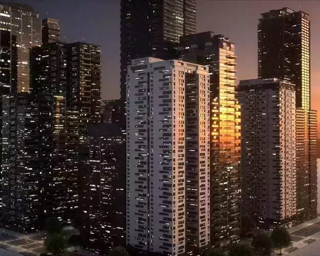 City Block Type B08 3D model