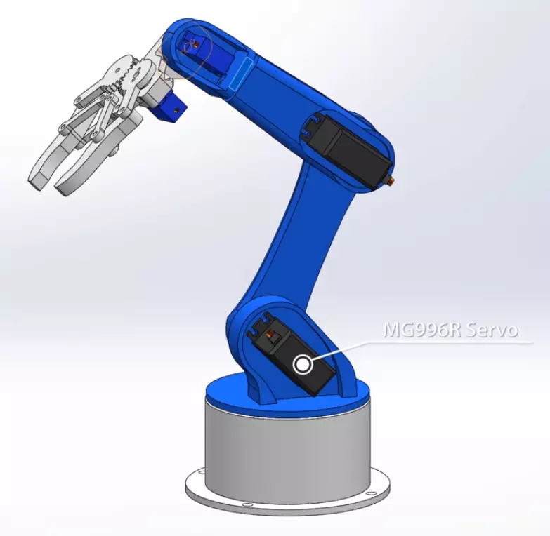 Hand Using Servo Motor 3D print model_0