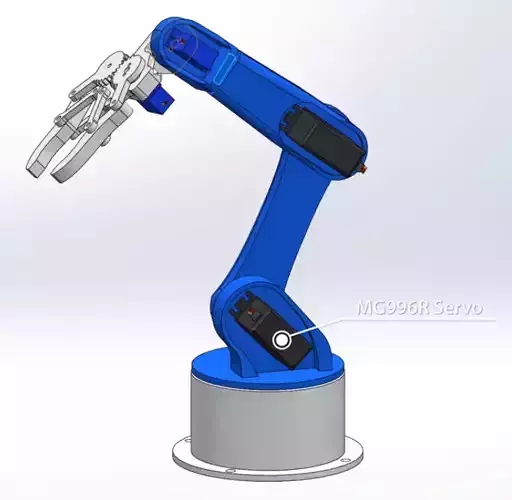 Hand Using Servo Motor 3D print model
