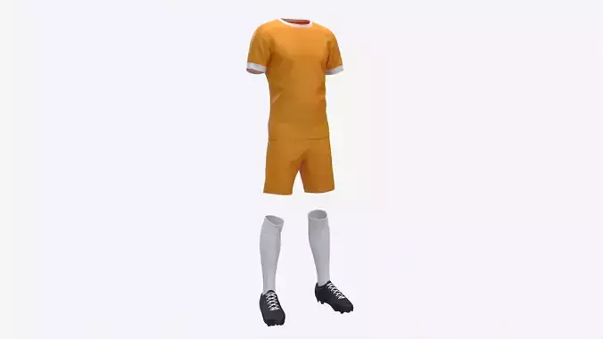 Soccer Uniform with Boots Yellow