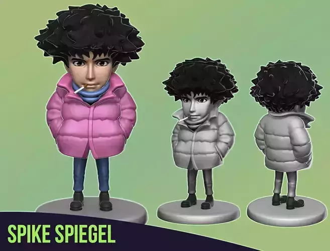 Cowboy Bebop Spike Spiegel Chibi 3D print model