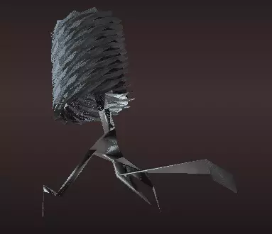 Quadraped Robot Low-poly 3D model