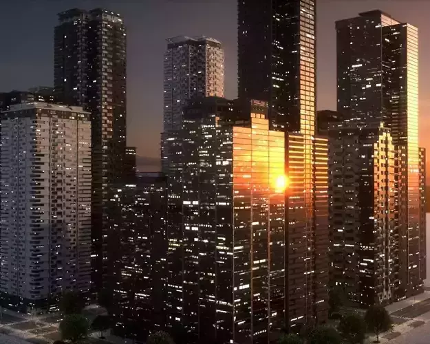 City Block Type B06 3D model
