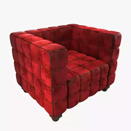 Armchair Red velvet