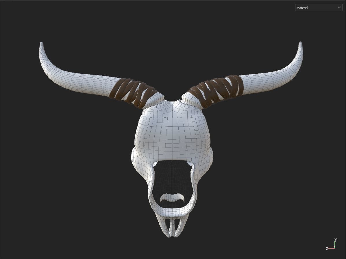 Decor Skull 3D model_9