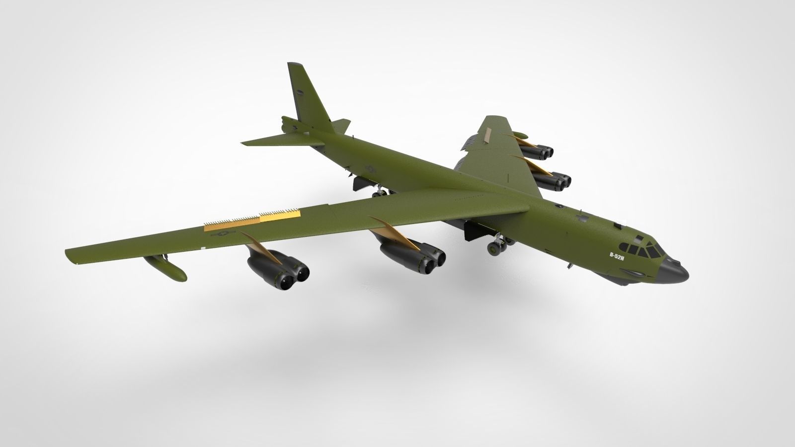 B-52 Stratofortress 3D model_2