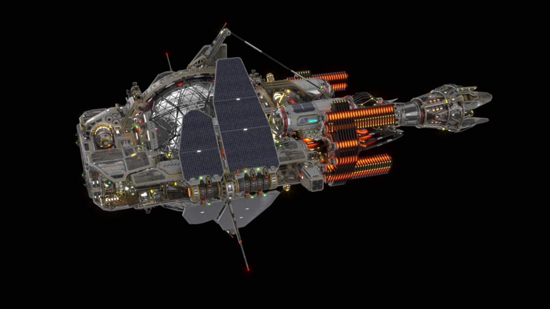Civilian DROMEDARY Fission Drive Section 3D model_19