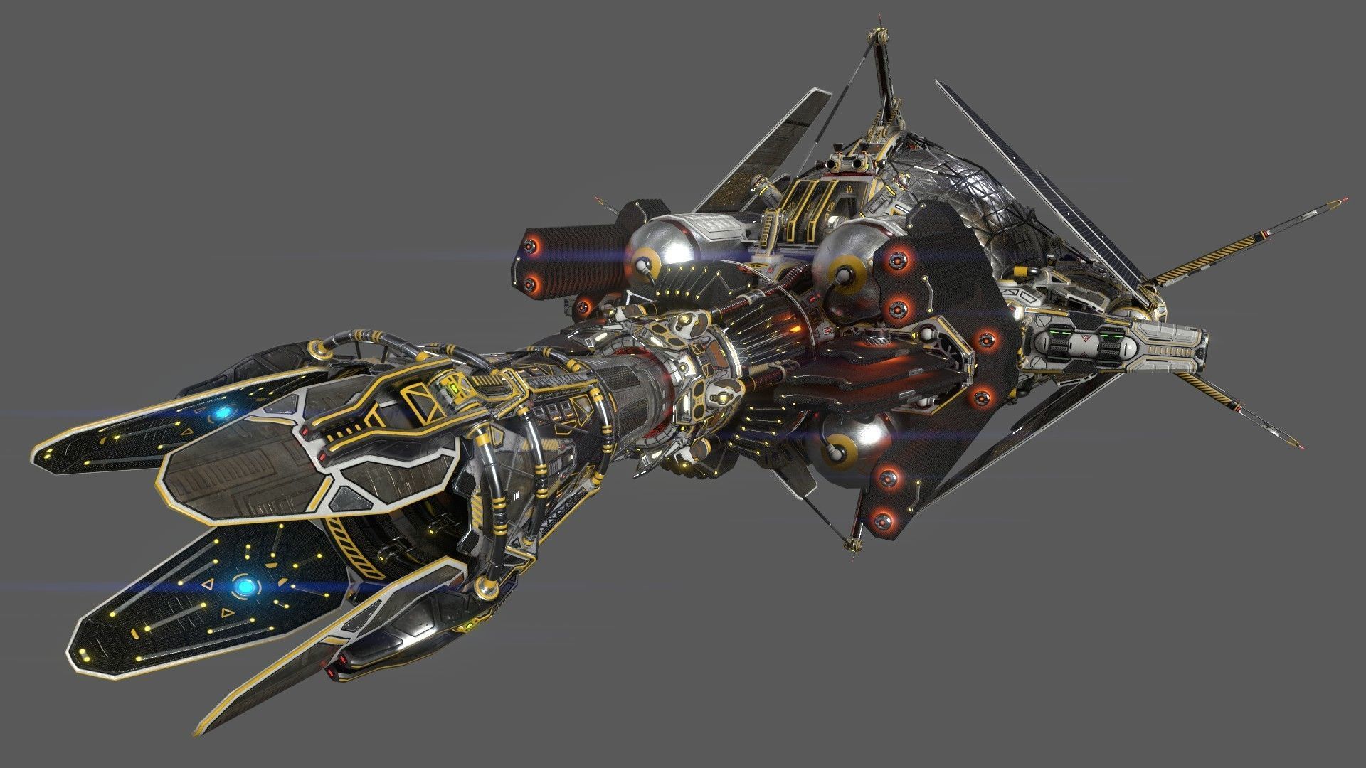 Civilian DROMEDARY Fission Drive Section 3D model_3