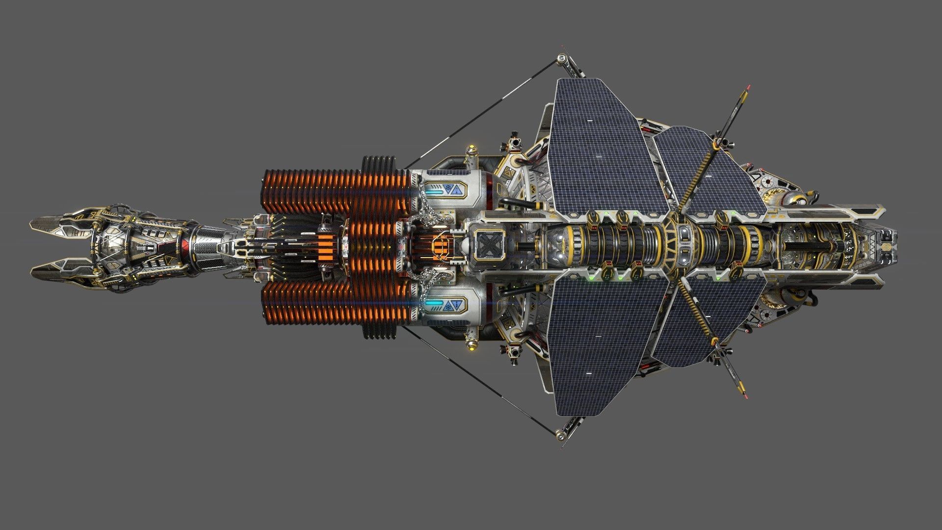 Civilian DROMEDARY Fission Drive Section 3D model_6