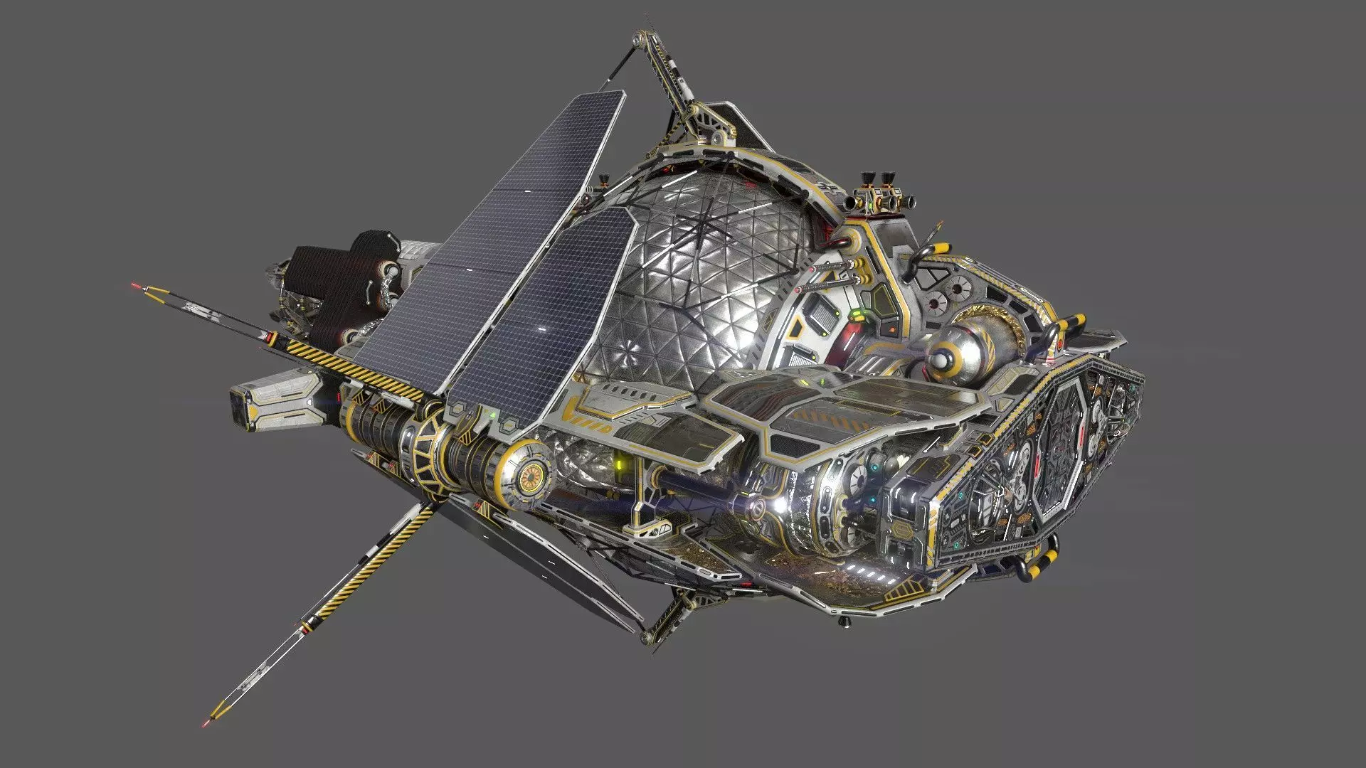 Civilian DROMEDARY Fission Drive Section 3D model_0