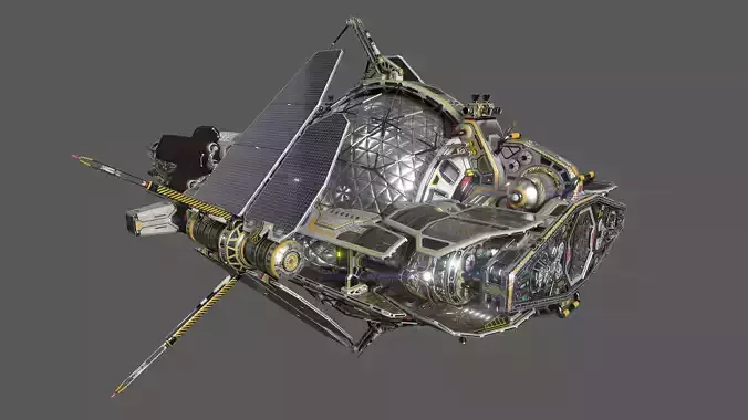 Civilian DROMEDARY Fission Drive Section 3D model