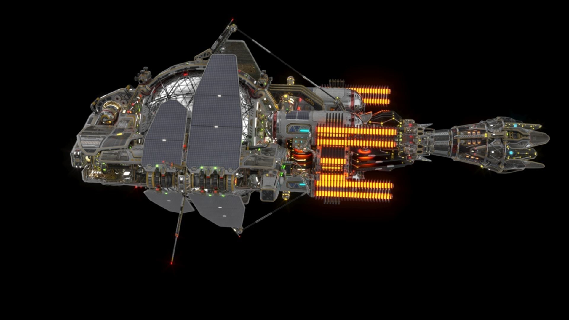 Civilian DROMEDARY Fission Drive Section 3D model_18