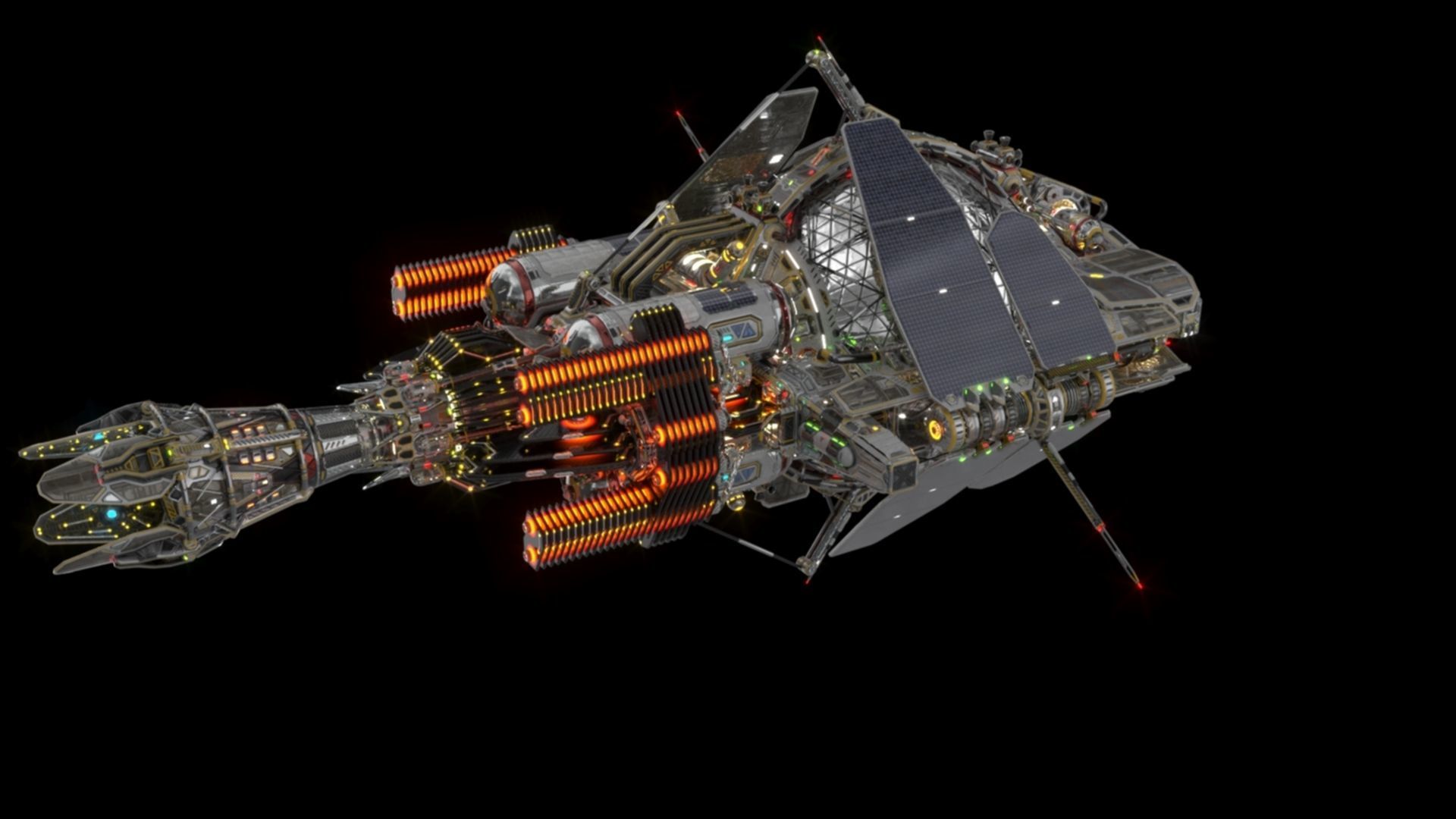 Civilian DROMEDARY Fission Drive Section 3D model_12