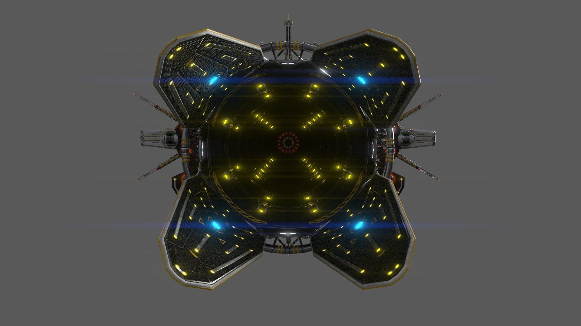 Civilian DROMEDARY Fission Drive Section 3D model_8