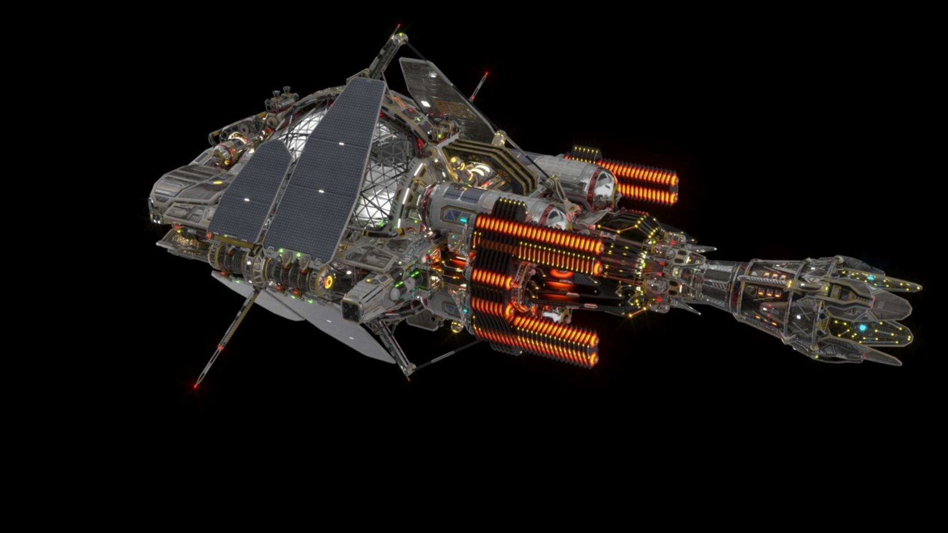 Civilian DROMEDARY Fission Drive Section 3D model_17