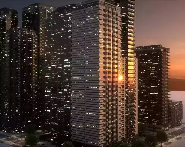 City Block Type B04 3D model