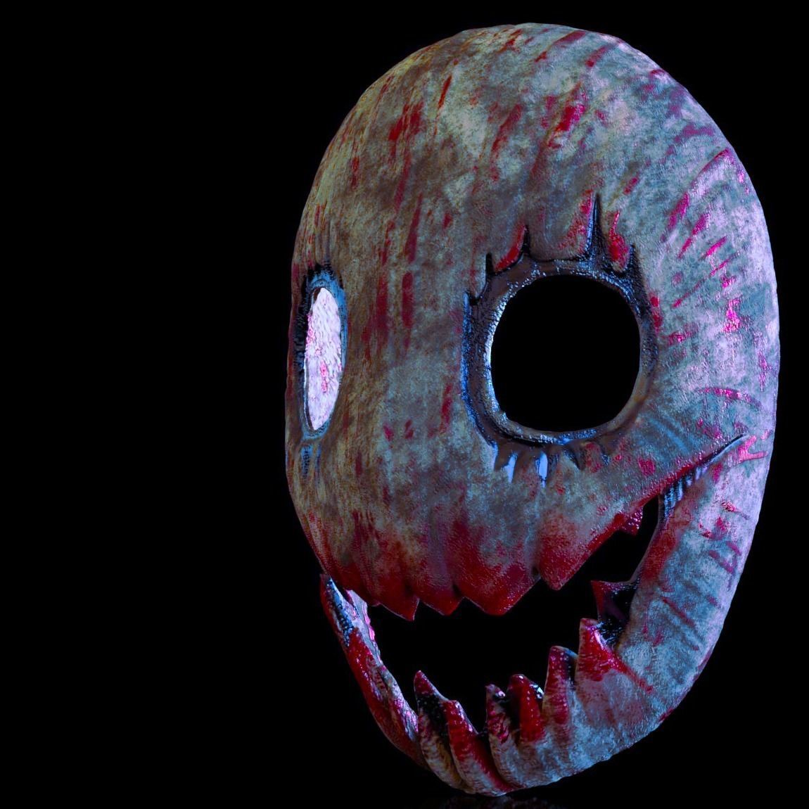 Smile mask horror  3D print model_1