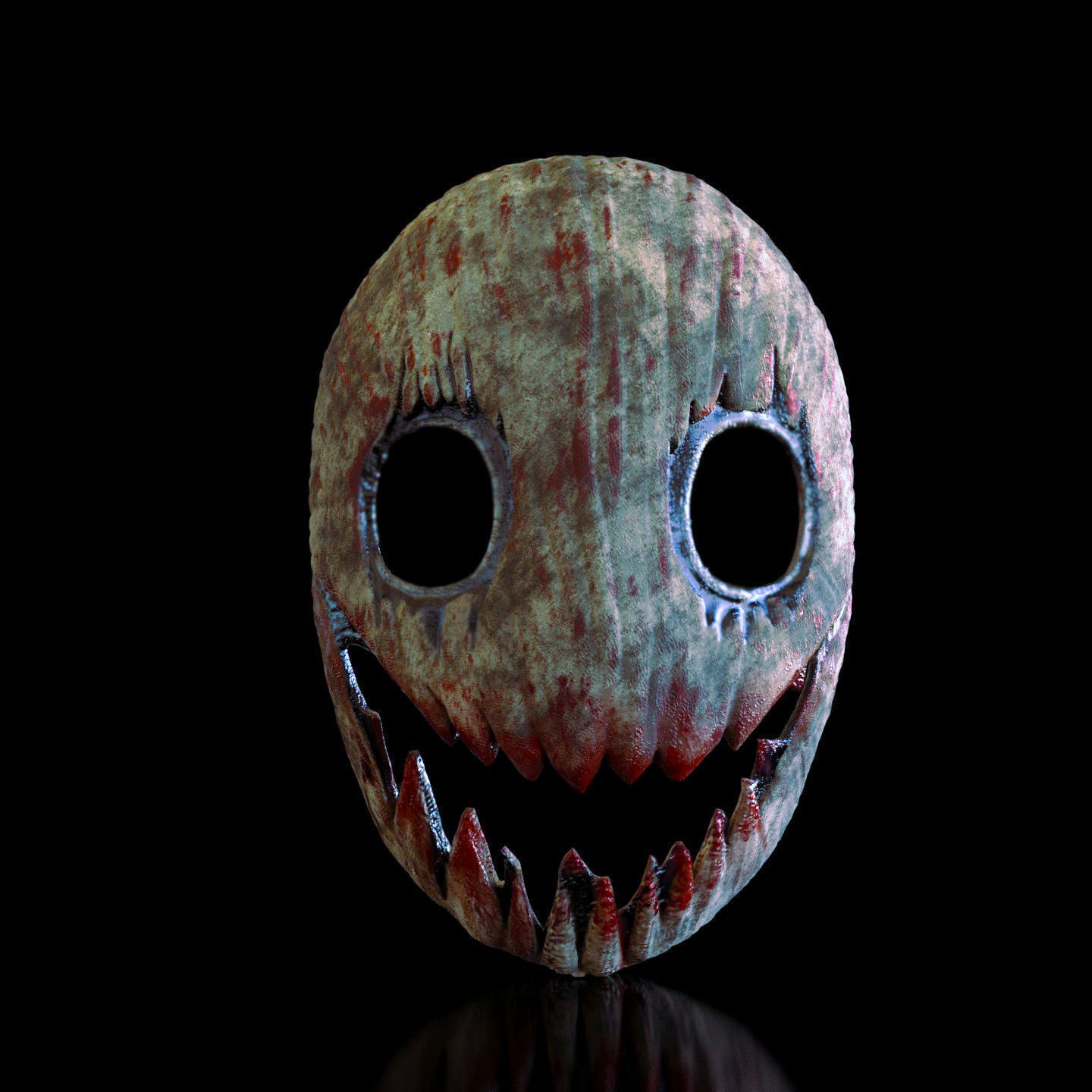 Smile mask horror  3D print model_2