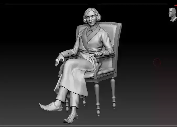 Russian writer poet Nikolai Gogol 3D print model