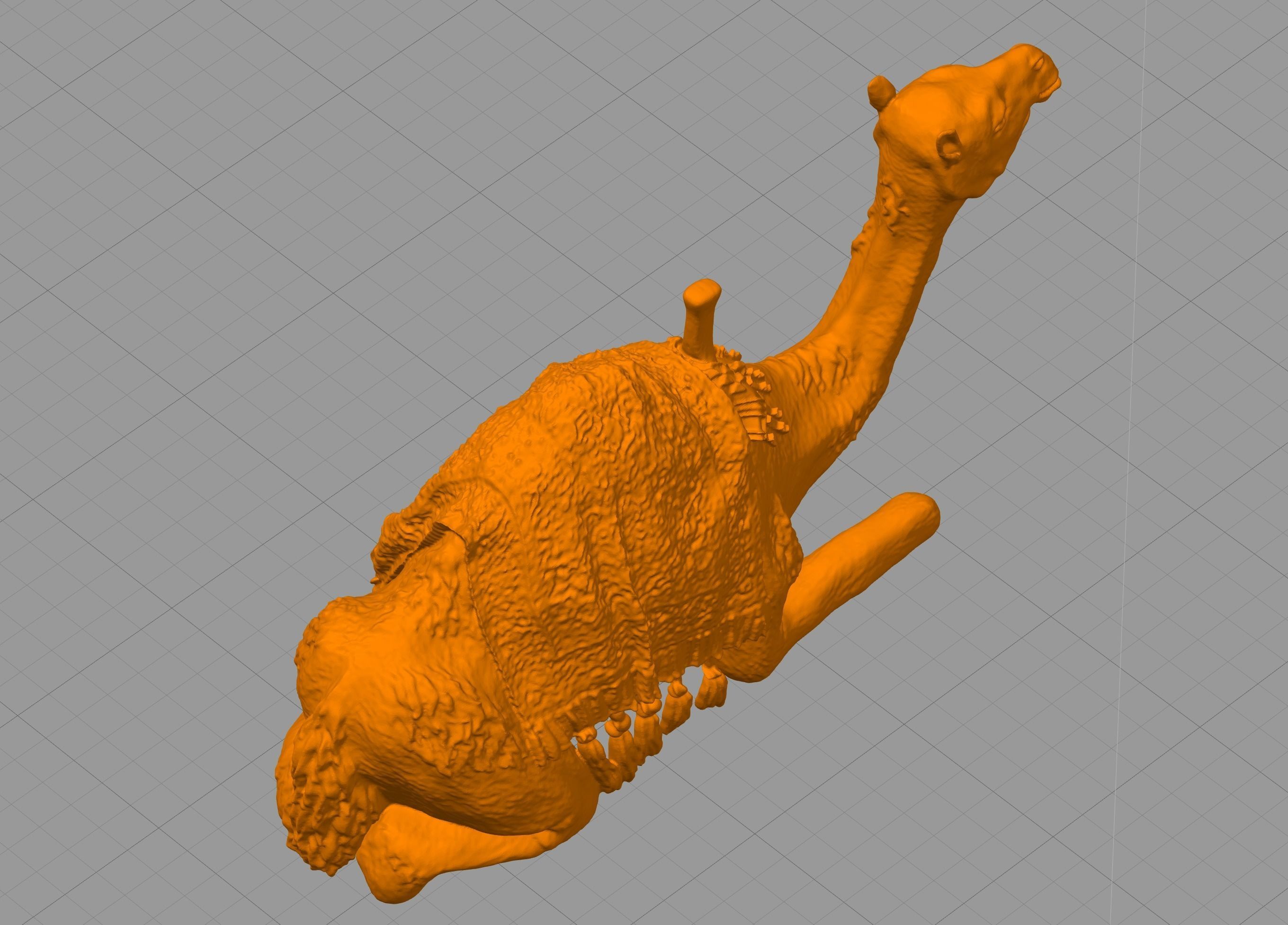 Russian writer poet Nikolai Gumilev and Camel 3D print model_9