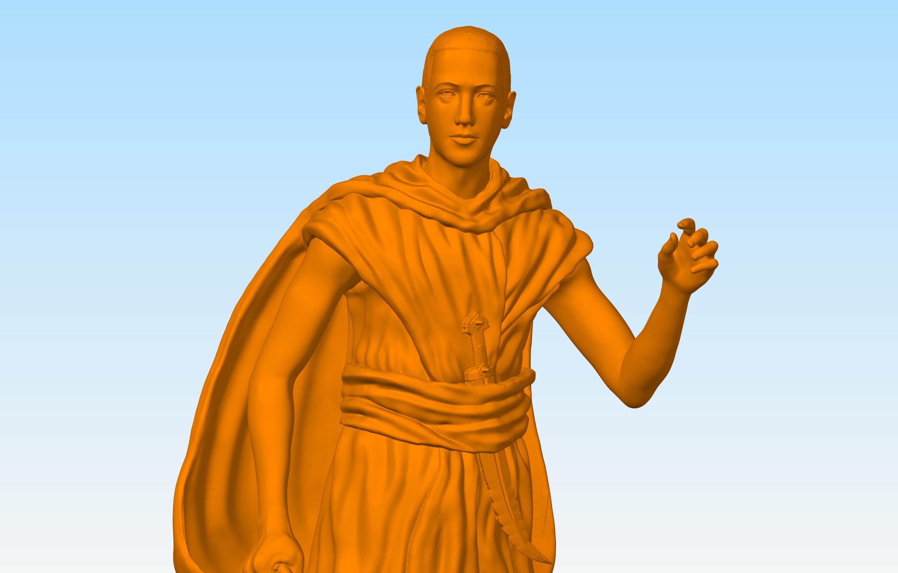 Russian writer poet Nikolai Gumilev and Camel 3D print model_5