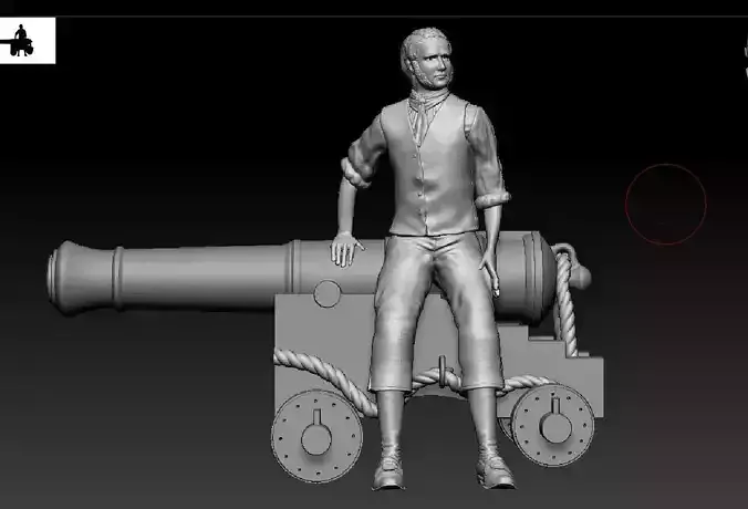 English naturalist and traveler scientist Charles Darwin 3D print model