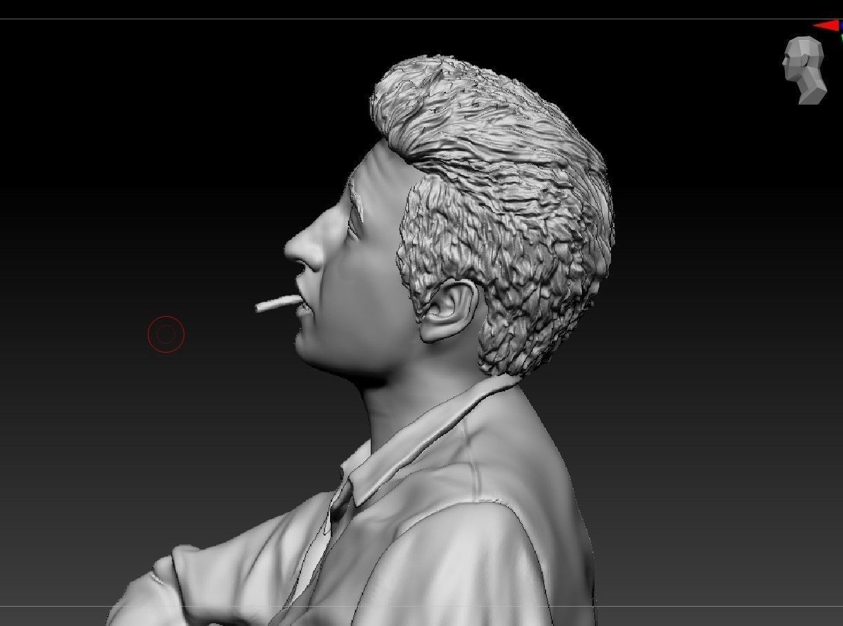 English American poet Dylan Thomas 3D print model_4