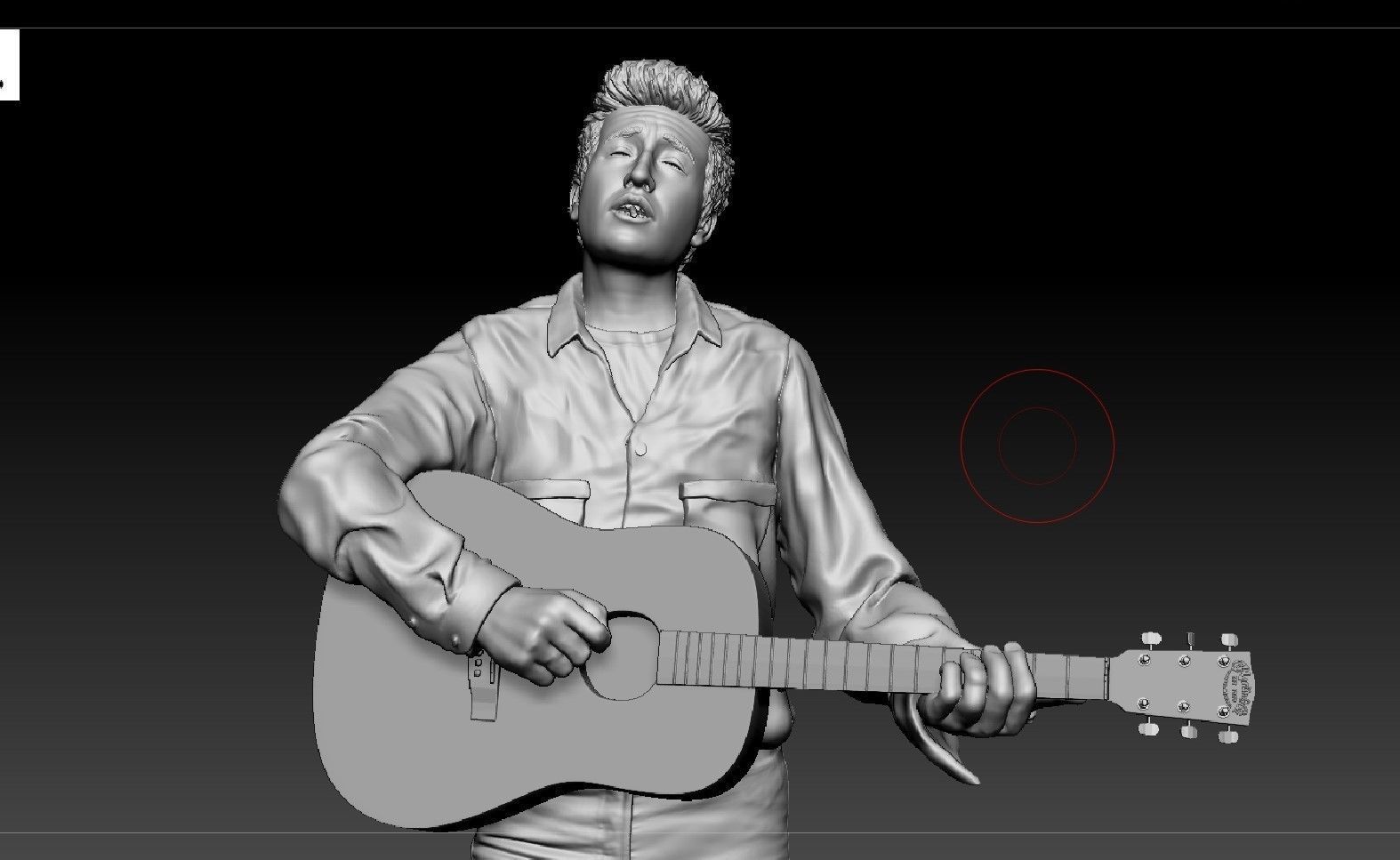 English American poet Dylan Thomas 3D print model_2