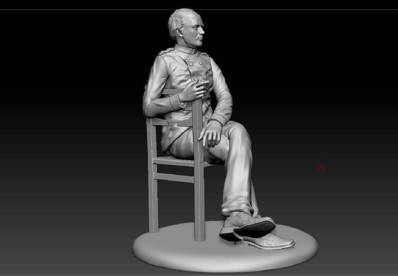 Russian writer poet Fyodor Dostoevsky 3D print model_3