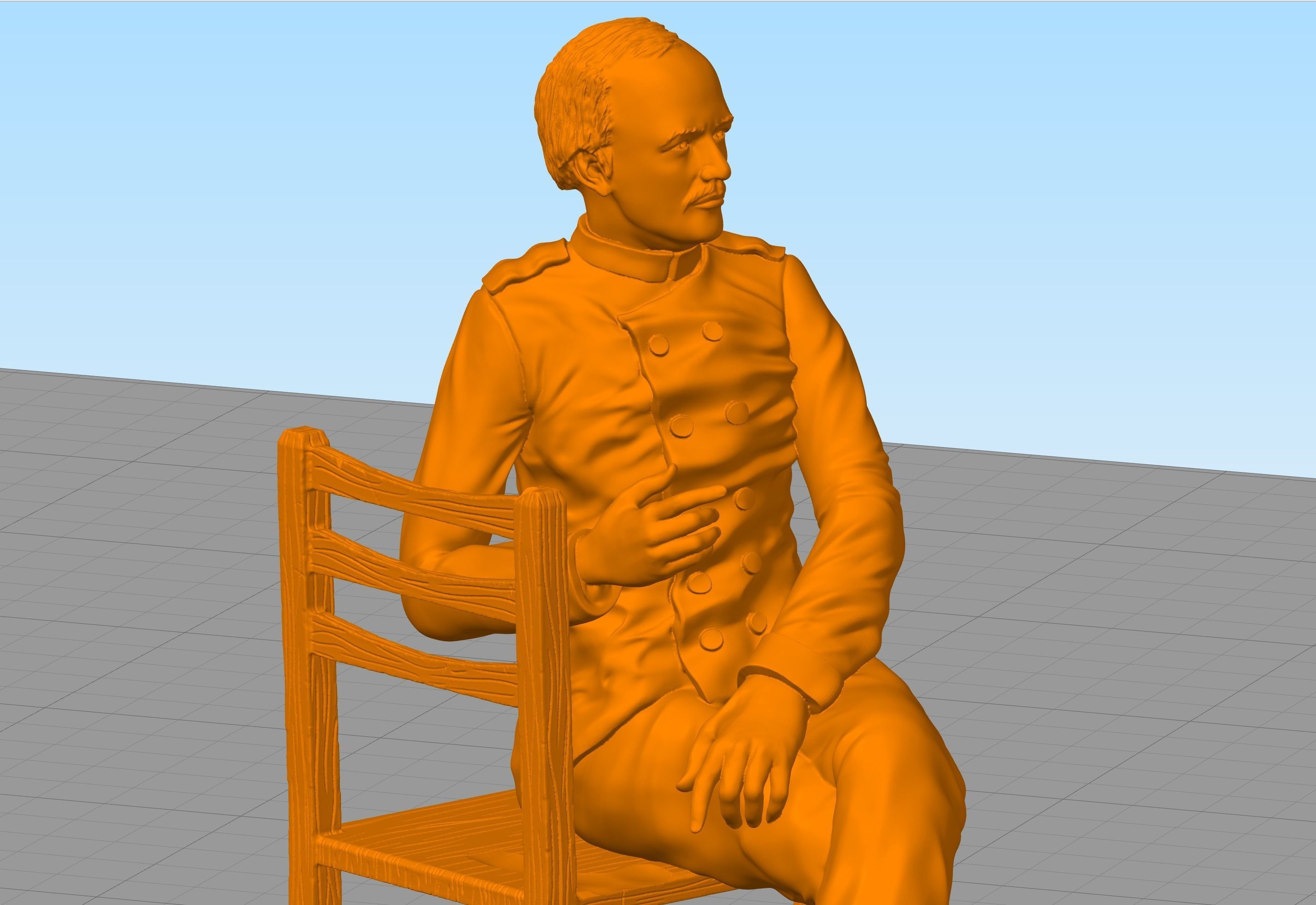 Russian writer poet Fyodor Dostoevsky 3D print model_6