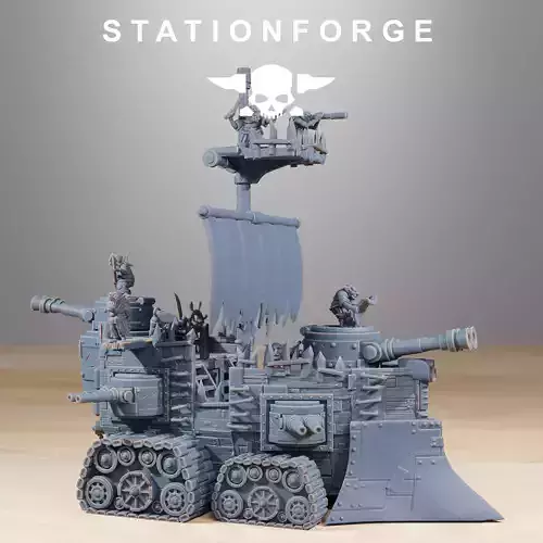 Gobs Short Pearl Battle Ship 3D print model