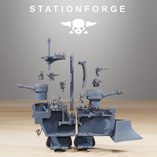 Gobs Short Pearl Battle Ship 3D print model 5